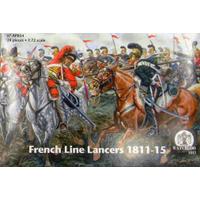 Lancieri Francesi 1811-15 (12 soggetti a cavallo) nuovi stampi in plastica rigida - polistirene AP054
