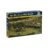 SemicingolatoSd.Kfz.11 con cannone Pak 40 + 5 soggetti - Germania 2°GM IT7065